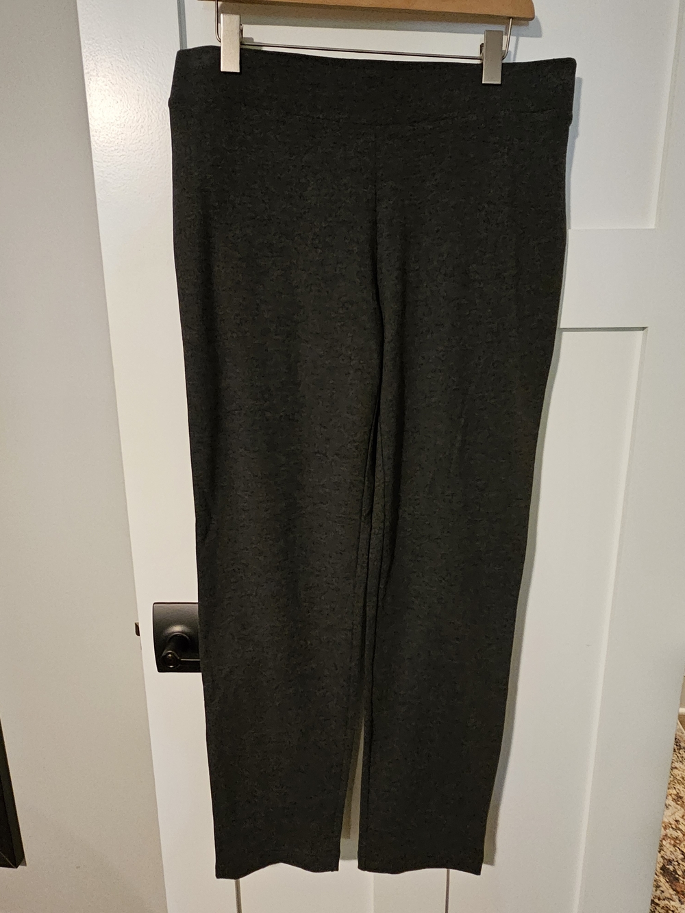 J.Jill Pure Jill Slim Leg Gray Straight-Leg Knit Pants